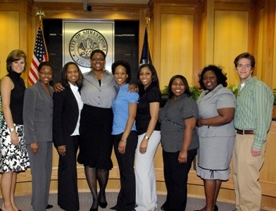 2008 Mayoral Interns with Program Supervisor Chloe